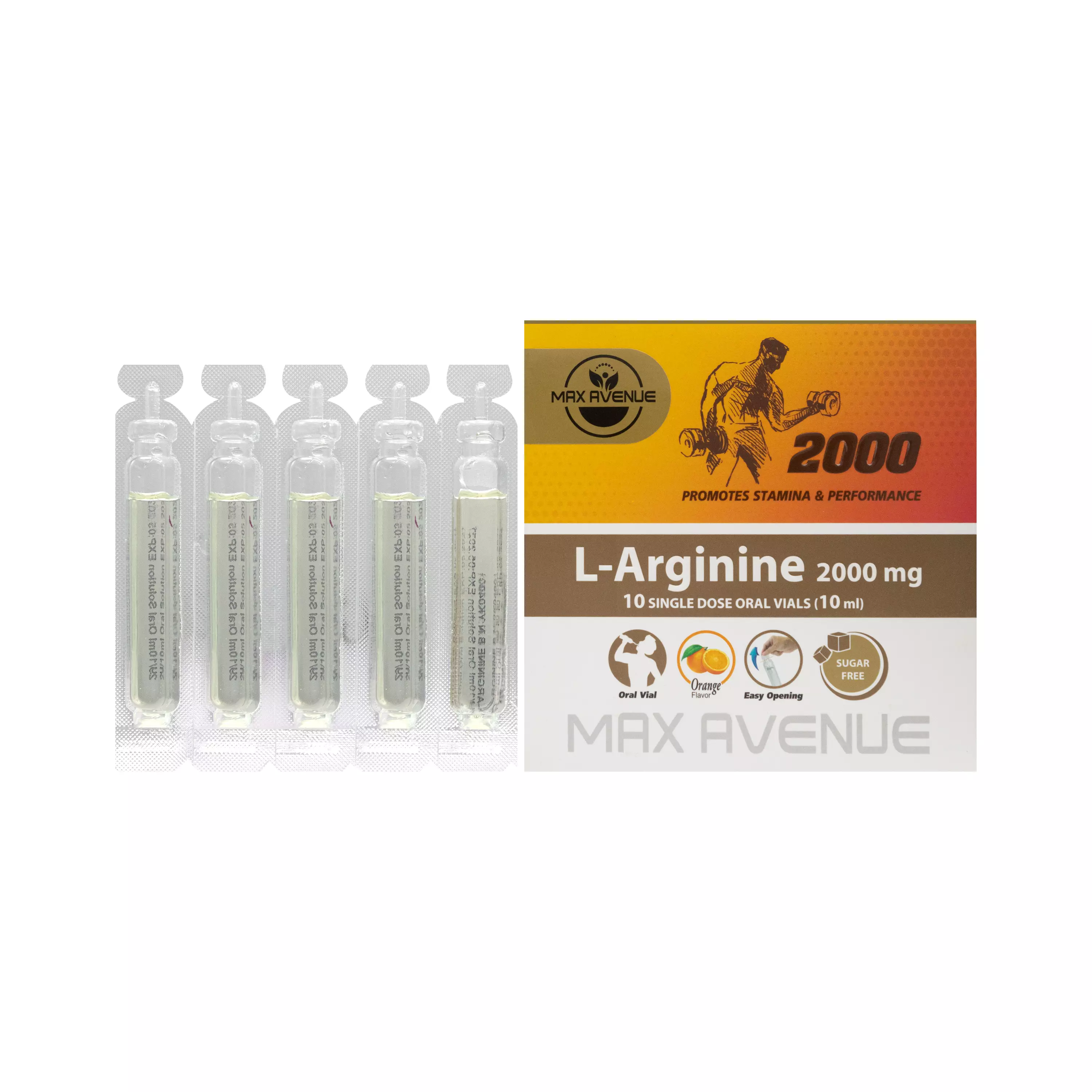 ویال ال آرژنین 2000 پرتقالی 10 عددی وانا دارو گستر